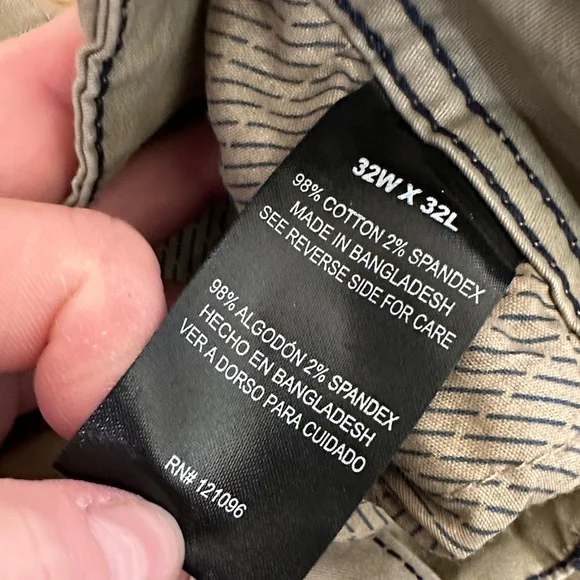 Weatherproof Men's Cargo Pants in Tan.        A - Picture 5 of 8